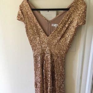 Gold Sequin Dress